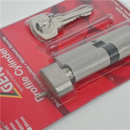 GERE PROFILE CYLINDER GC801S-M26D 80MM CHROME