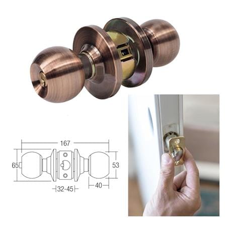 ST.GUCHI ENTRANCE KNOB VSG-C3000 ANTIQUE COPPER