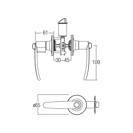 ST.GUCHI BATHROOM LEVER TL 8610 STAINLESS STEEL