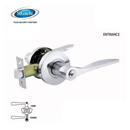 ST.GUCHI ENTRANCE LEVER TL6502 STAINLESS STEEL