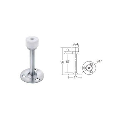 ST.GUCHI DOOR STOPPER 023-STAINLESS STEEL