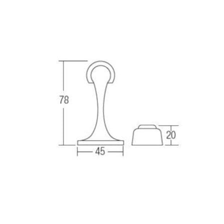 ST.GUCHI MAGNETIC DOOR HOLDER HD03-AC/AC-G ANTIQUE COPPER