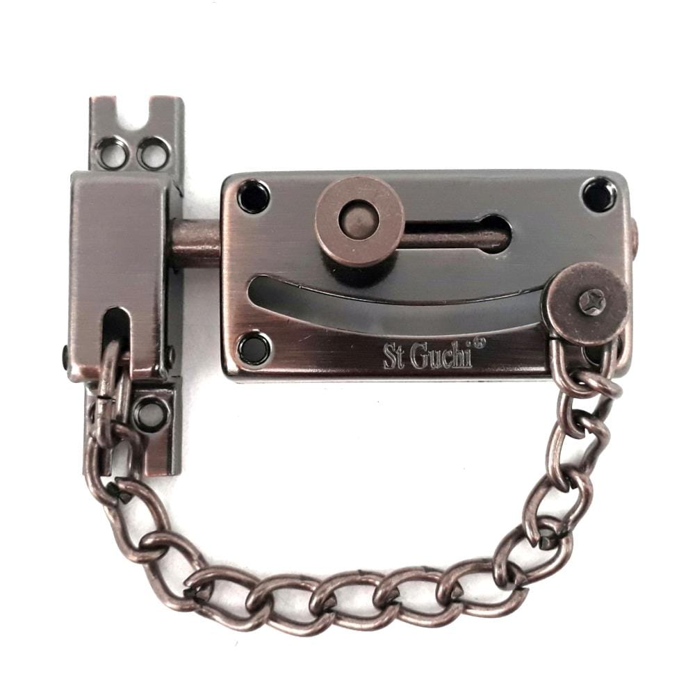 ST. GUCHI DOOR CHAIN DOOR BOLT & CHAIN ANTIQUE COPPER