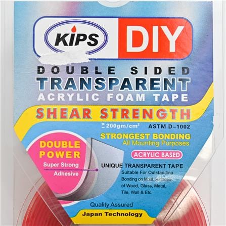 KIPS ACRYLIC FOAM TAPE 18MM 2METER