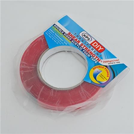 KIPS ACRYLIC DOUBLE SIDED TAPE CLEAR 18MM X 9 YARD