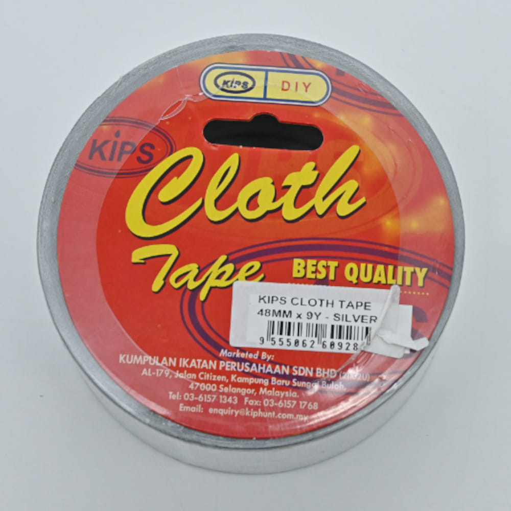 KIPS CLOTH TAPE SILVER 48MM 9YARDS