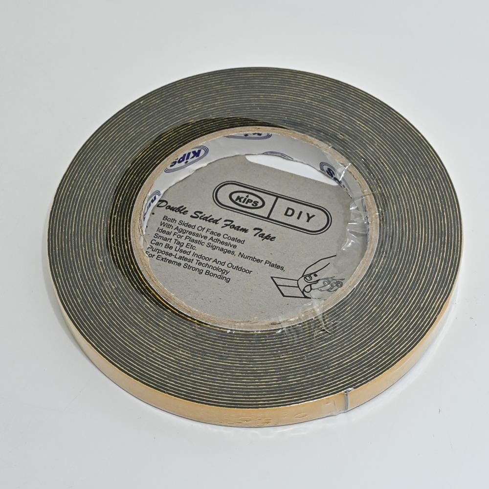 KIPS DOUBLE SIDED FOAM TAPE EVA 12MM X 10YARDS