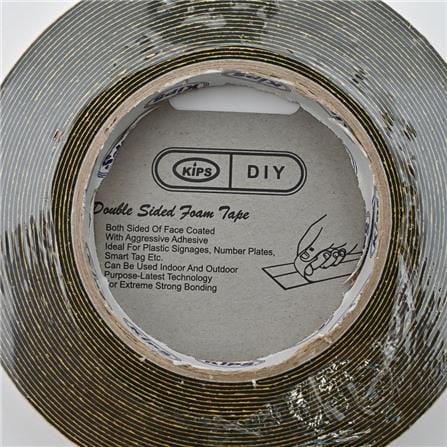 KIPS DOUBLE SIDED FOAM TAPE EVA 18MM X 10YARDS