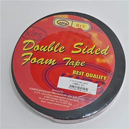 KIPS DOUBLE SIDED FOAM TAPE EVA 24MM X 10YARDS