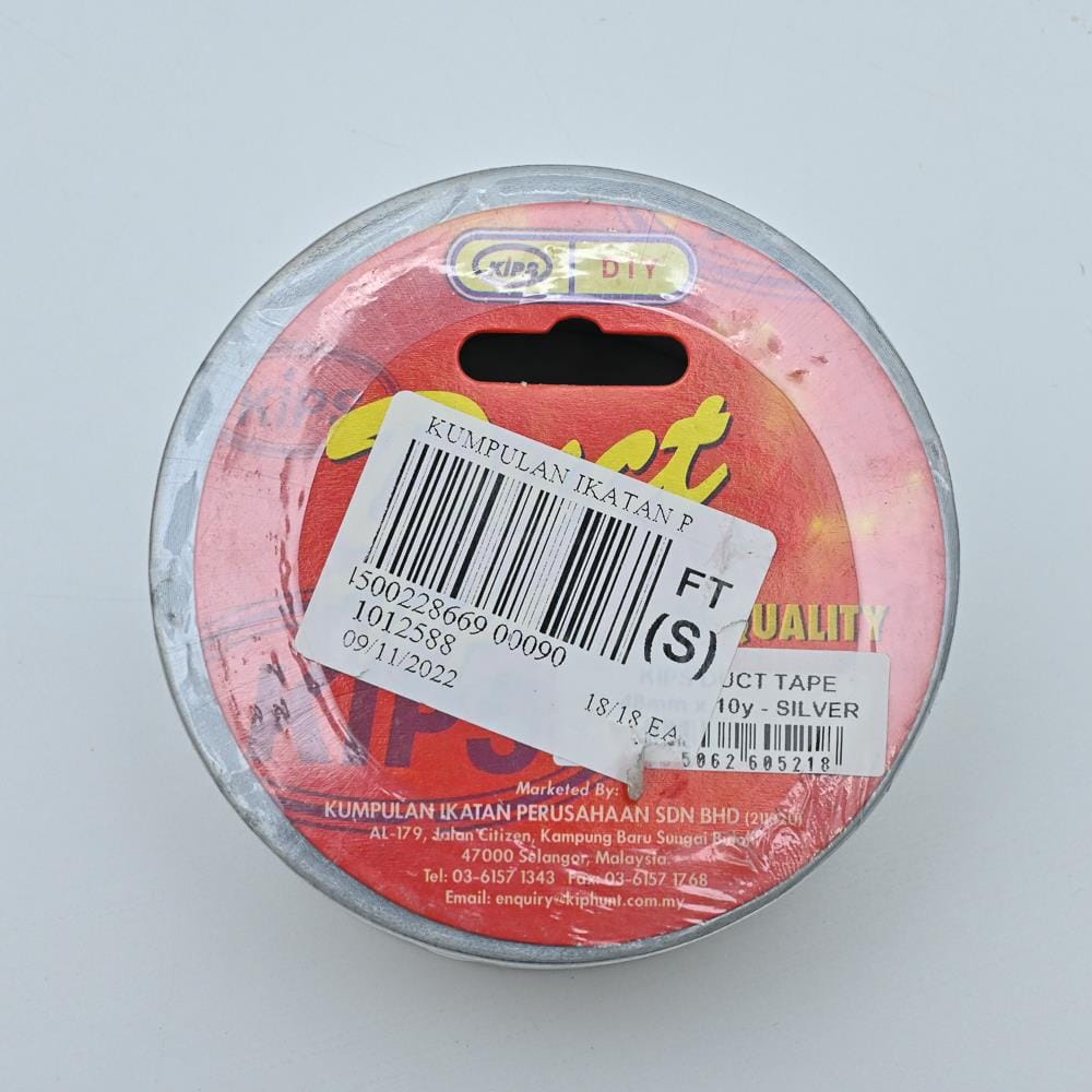 KIPS DUCT TAPE 48MM SILVER 10 YARD