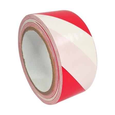 KIPS HAZARD TAPE CAUTION 72MM WHITE/RED