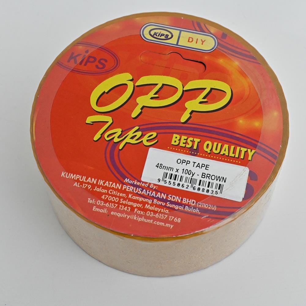 KIPS OPP BROWN TAPE 48MM 100Y