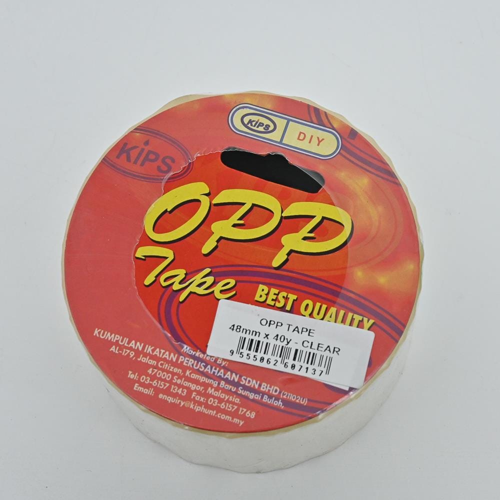 KIPS OPP CLEAR TAPE 48MM 40 YARD