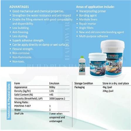PENTENS CEMENT MODIFIER T-007 20KG