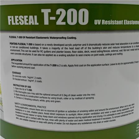 PENTENS WATERPROOFING CEMENT COAT FLESEAL T-200 5KG GREY