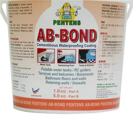 PENTENS AB-BOND CEMENTITIOUS WATERPROOFING COATING 6KG