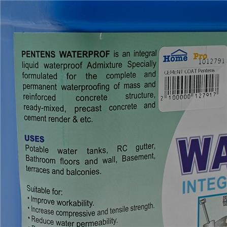 PENTENS WATERPROF ADMIXTURE 4L