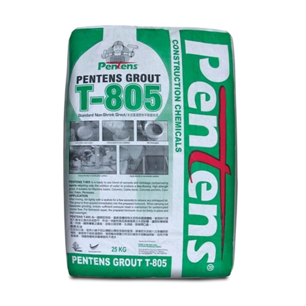 PENTENS NON-SHRINK GROUT T-805 25KG GREY