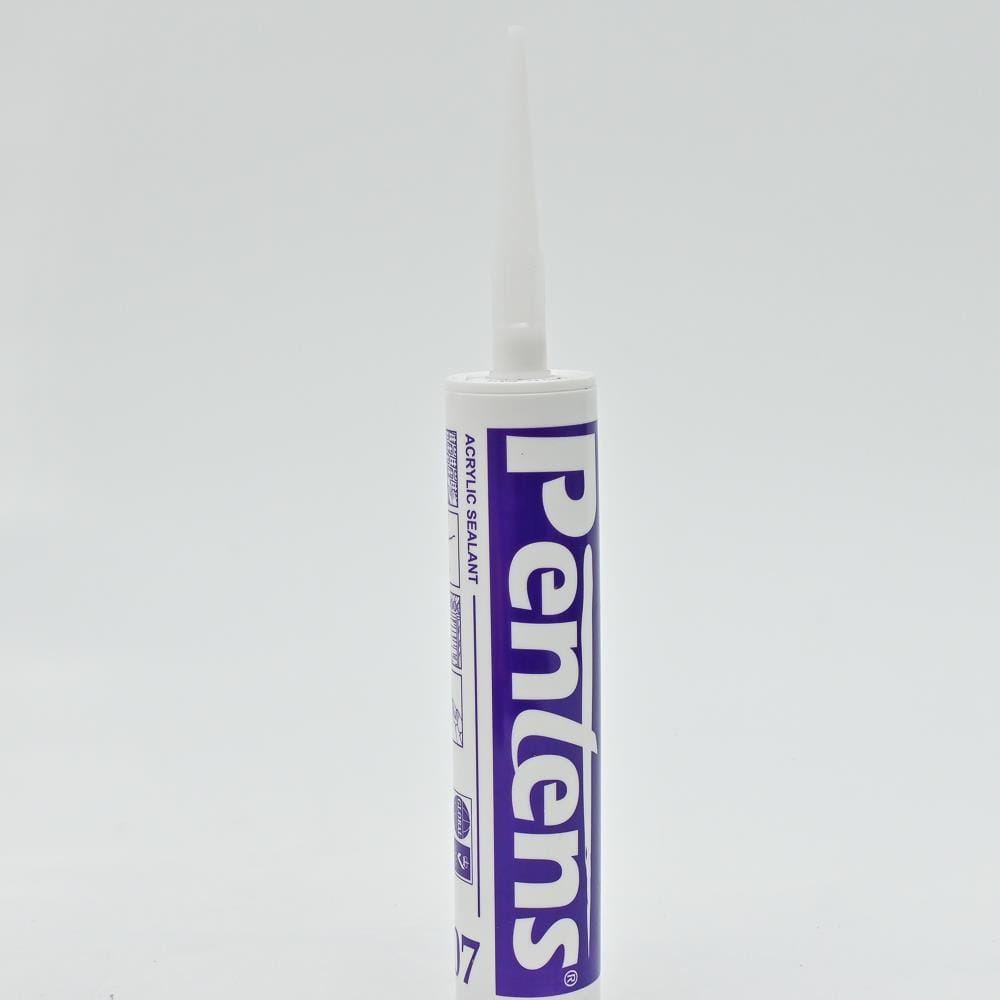 PENTENS 607 ACRYLIC CURE SILICONE SEALANT 450GM WHITE