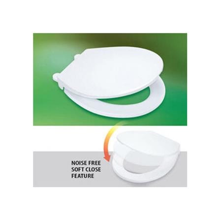 SERICITE PLASTIC TOILET SEAT HDS&C WHITE