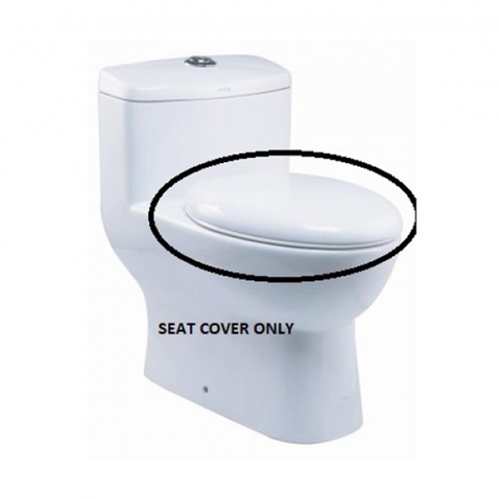 SERICITE PLASTIC TOILET SEAT S&C(N) WC1015 WHITE