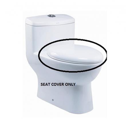SERICITE PLASTIC TOILET SEAT S&C(N) WC1015 WHITE