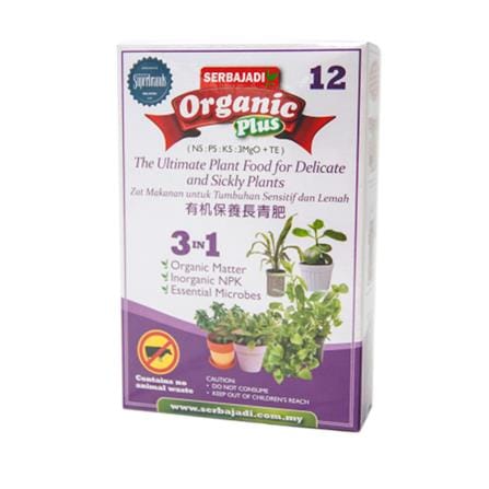 ORGANIC PLUS DELICATE PLANT SB F12 750GM