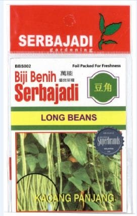 BAJA SERBAJADI LONG BEAN VEGETABLE SEED BBS002 1GM