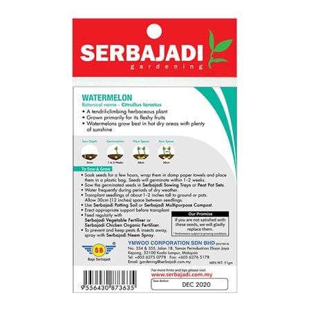 BAJA SERBAJADI WATERMELON F1 HYBRID VEGETABLE SEED BBS021 1GM