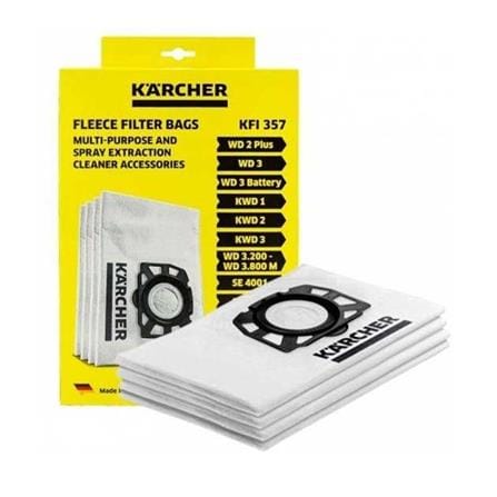 KARCHER PAPER FILTER BAG WD2/WD3S 4pc/ea