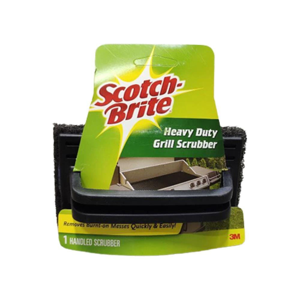 SCOTCH BRITE GRILL & WOK SCRUBBER PAD WITH HANDLE 7721