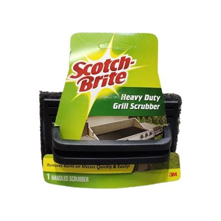 SCOTCH BRITE GRILL & WOK SCRUBBER PAD WITH HANDLE 7721