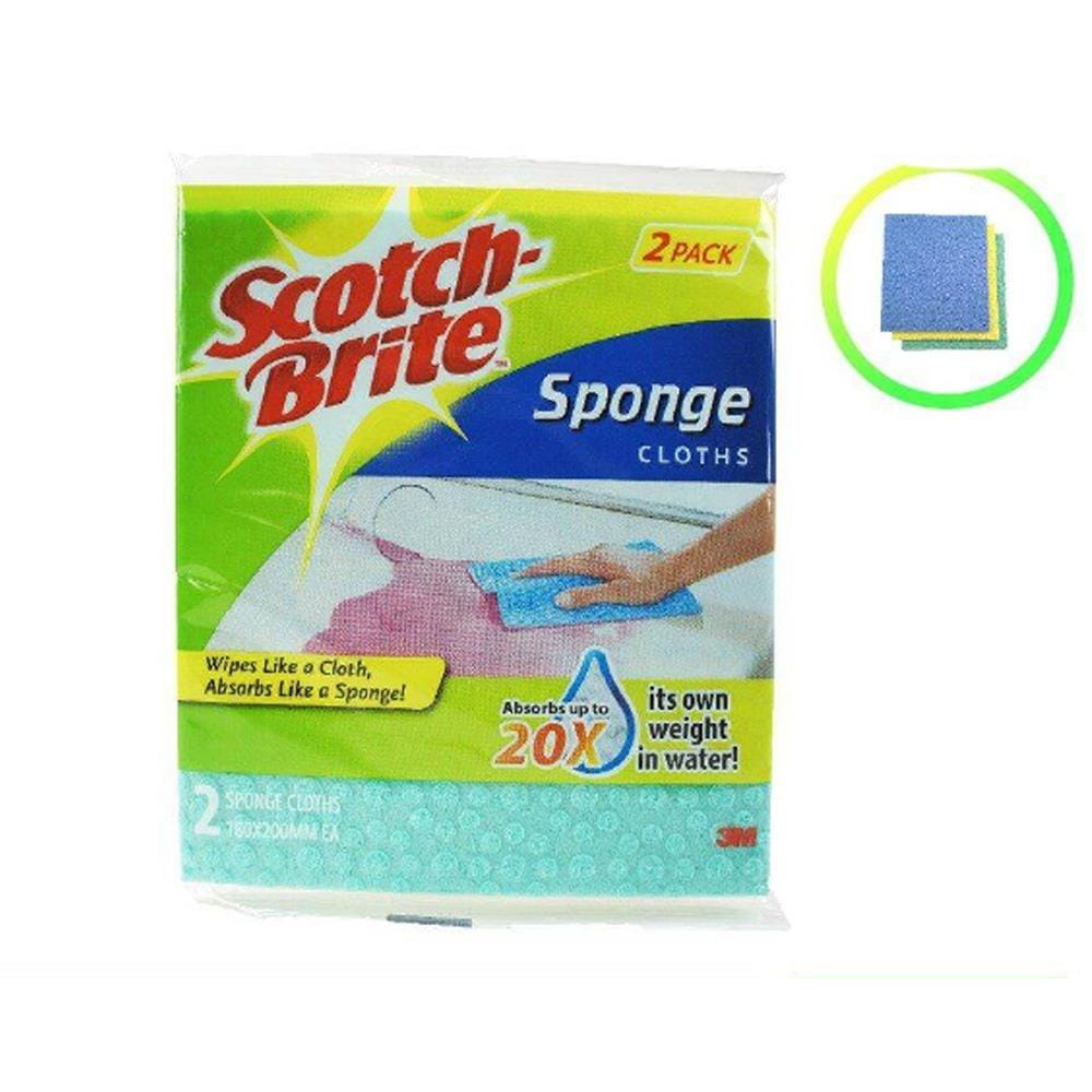 SCOTCH BRITE SPONGE CLOTH 2PC PACK