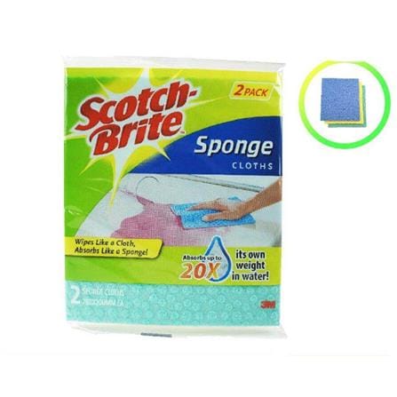 SCOTCH BRITE SPONGE CLOTH 2PC PACK