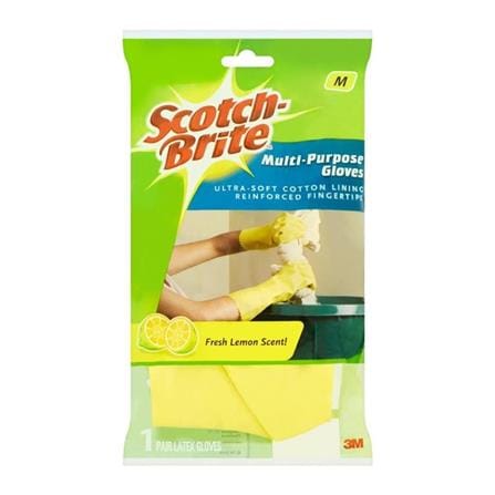 SCOTCH BRITE BATHROOM GLOVES (LONG CUFF) SIZE-M