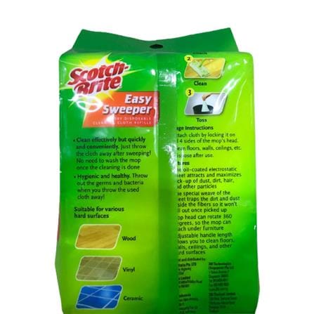 SCOTCH BRITE EASY SWEEPER DRY REFILL 30S