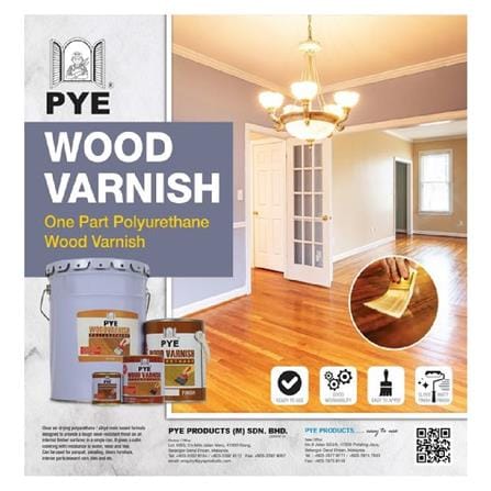PYE WOOD VARNISH POLYURETHANE 1LITRE