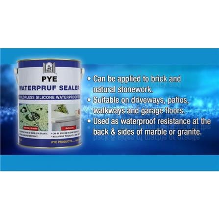 PYE WATERPRUF SEALER STONE PROTECTION CHEMICAL 5LITER