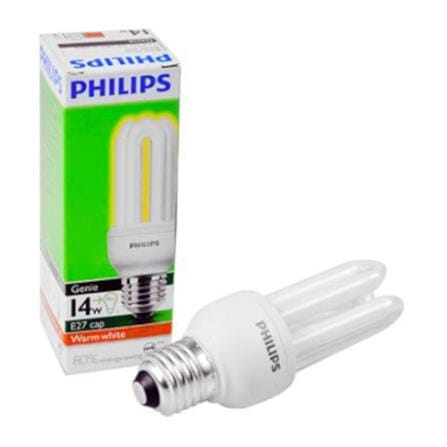 ENERGY LAMP WARM WHITE PHILIPS GENIE PG14E27WW