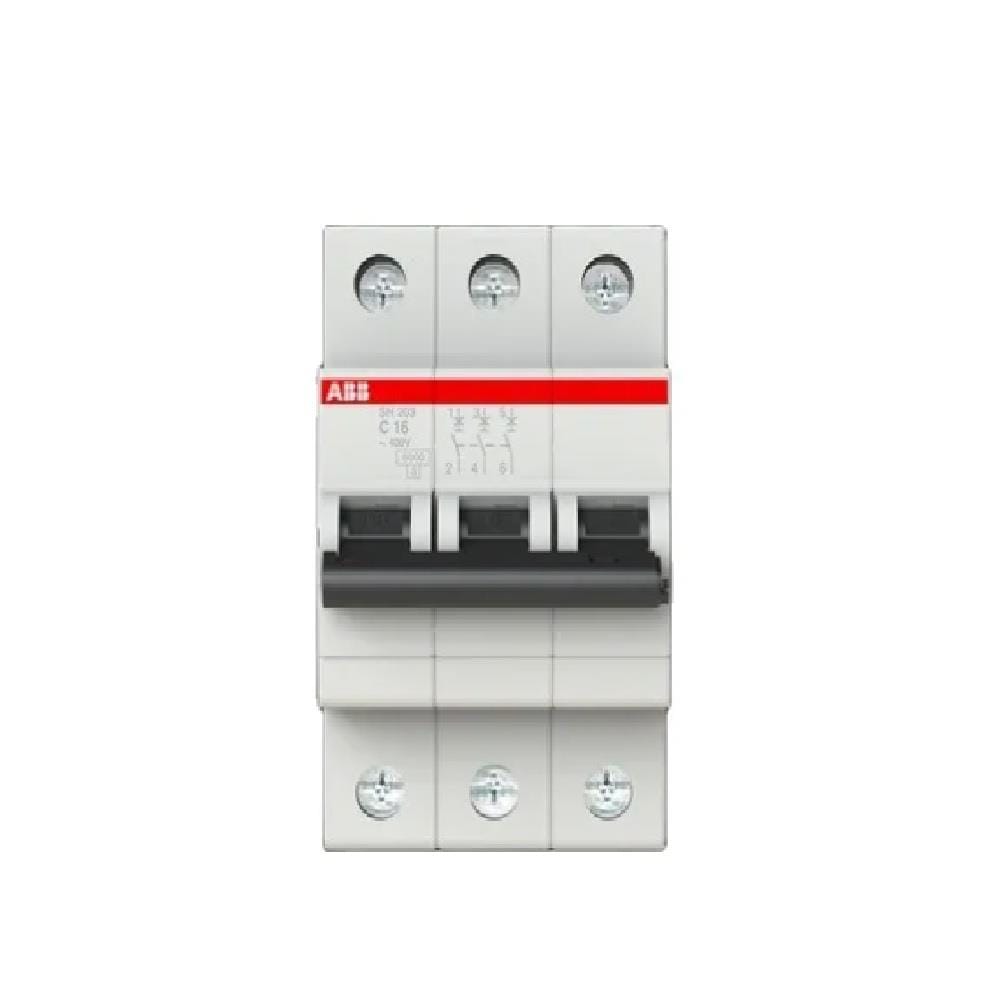 MINIATURE CIRCUIT BREAKER 3-POLE ABB 6000AMP 20A SH203-C20