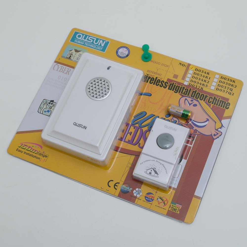 QUSUN POLYPHONY MUSIC WIRELESS DIGITAL DOOR CHIME D034K