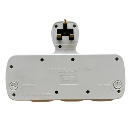 6 WAY T-ADAPTOR WITH NEON + SURGE S7633N SUM