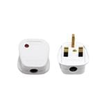 SUM 13AMP PLUG TOP WITH NEON 145N(BP) WHITE