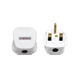 SUM 13AMP PLUG TOP WITH SURGE S145(BP) WHITE