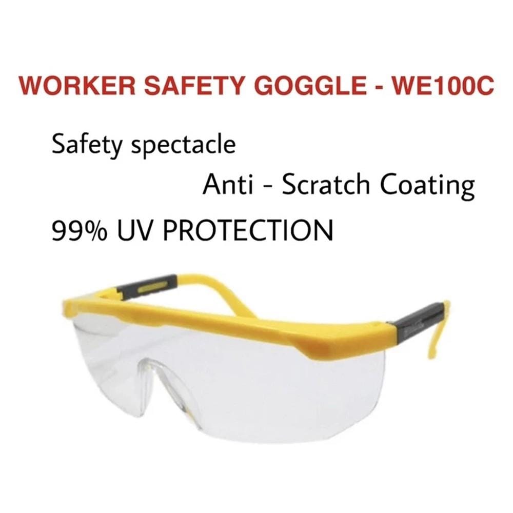 SAFETY GOGGLES WORKER WE100C IN/OUTDOOR