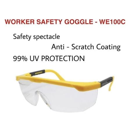 SAFETY GOGGLES WORKER WE100C IN/OUTDOOR