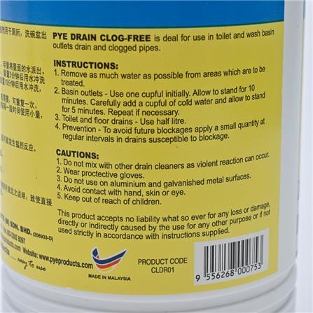 PYEDRAIN CLOG-FREE 500ML