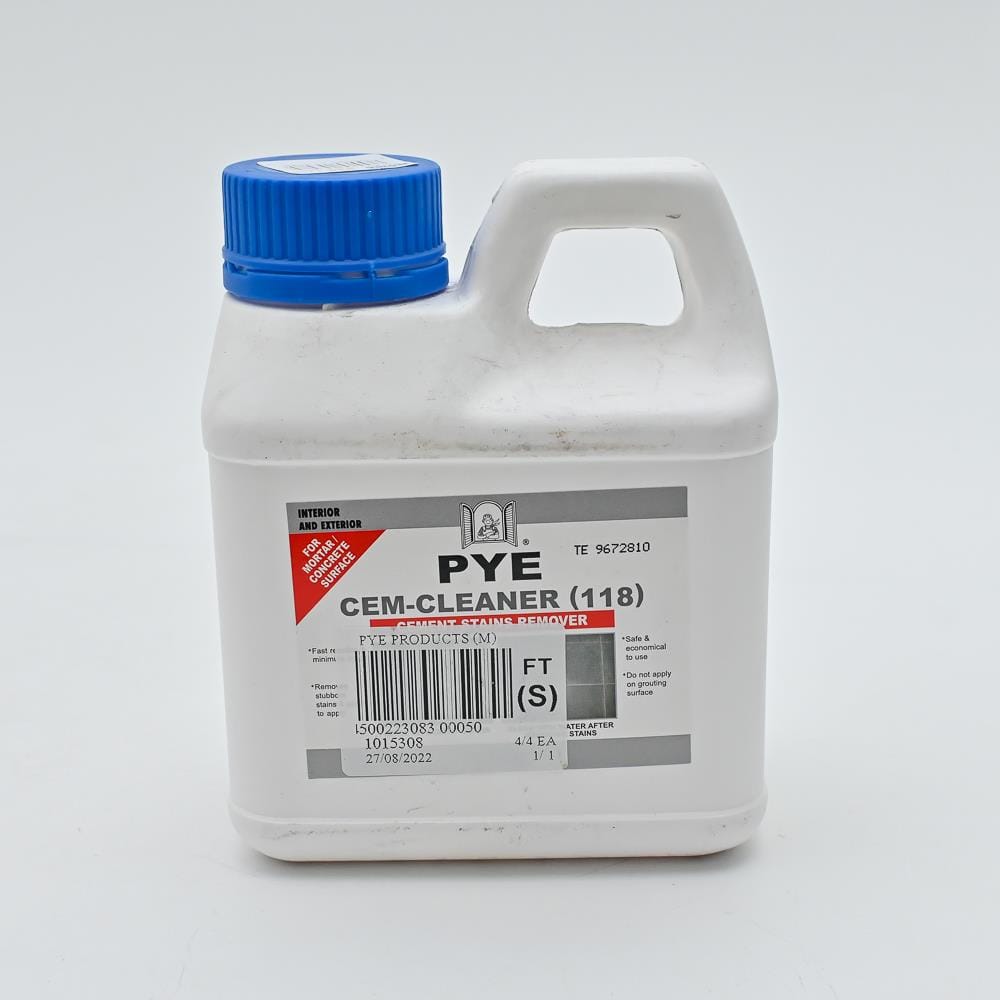 PYE CEMENT CLEANER 118 STAIN REMOVER 1 LITRE