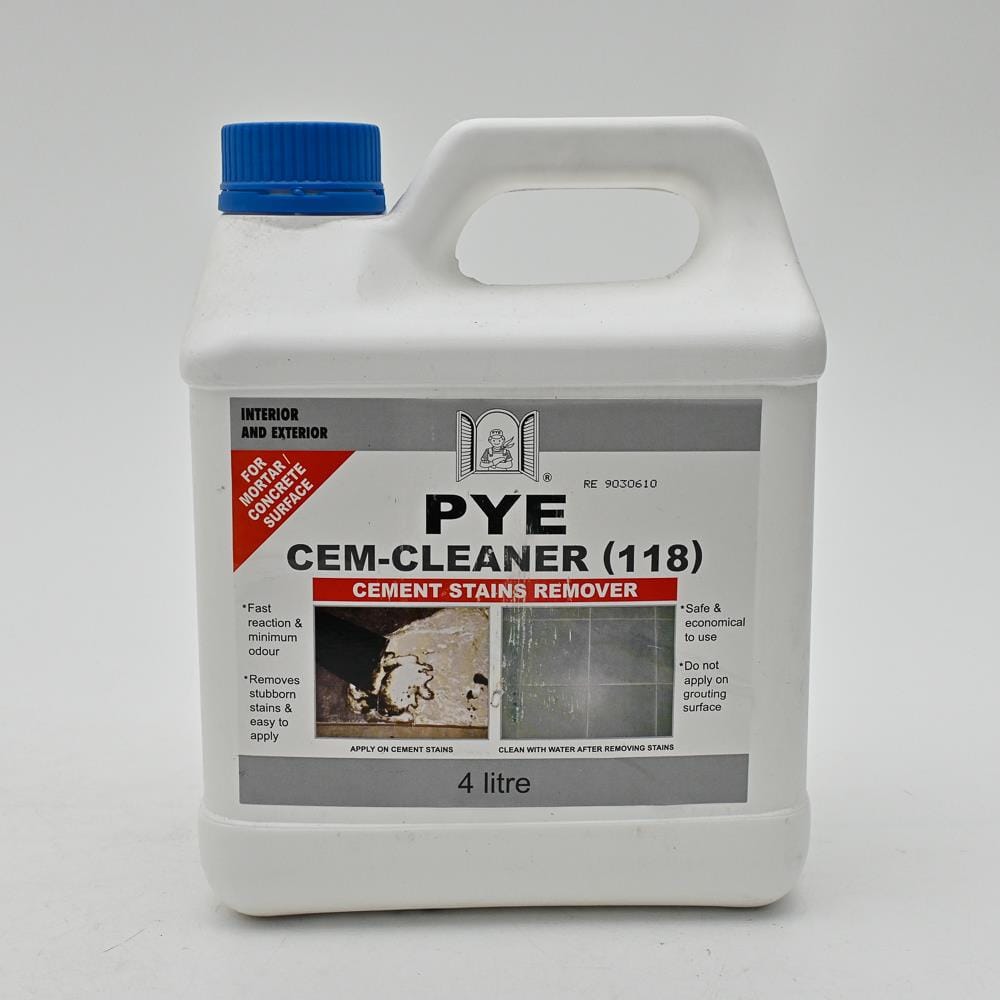 PYE CEM-CLEANER 118 STAINS REMOVER 4 LITRE
