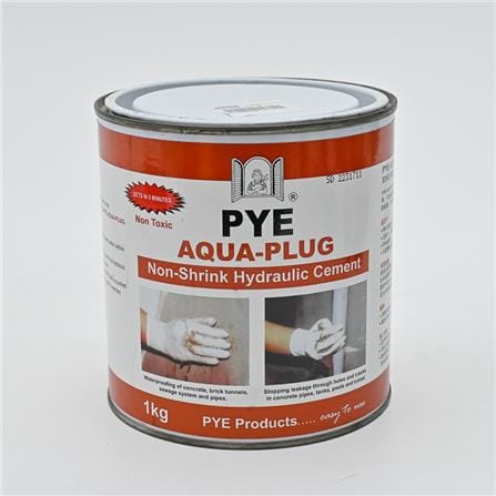 PYE AQUA-PLUG NON-SHRINK HYDRAULIC CEMENT 1KG